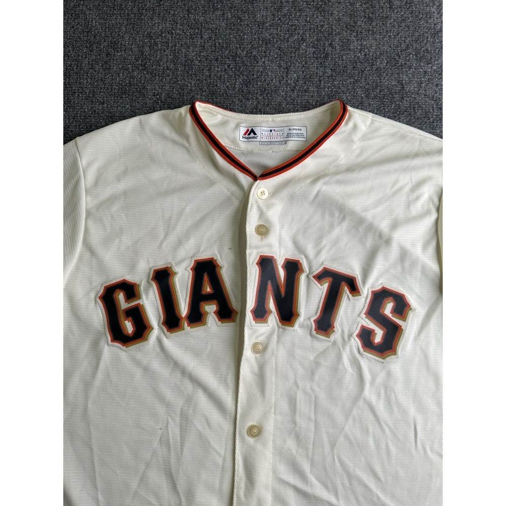 Mens Majestic San Francisco Giants MLB Cool Base Baseball Jersey, Size XL - Picture 2 of 10